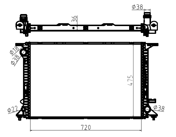 60317,8K0121251H,AUDI A4 RADIATOR